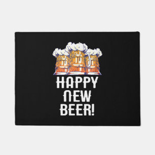 Paillasson BONNE ANNÉE BIÈRE ! Soirée du Nouvel An Boire