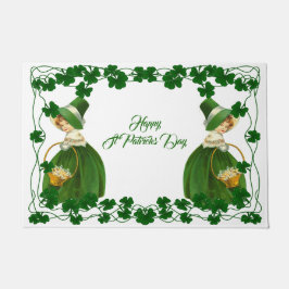 Paillasson Bonne St Patrick's Day Petite fille Shamrocks chan