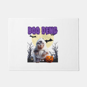 Paillasson Boo Deng Moo Deng Cute Baby Pygmy Hippo Halloween