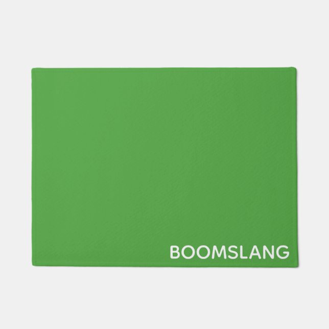 Paillasson Boomslang green color (Devant)