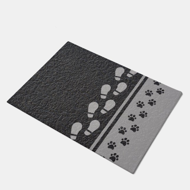 Paillasson Bootprint et natte de pattes (Incliné)