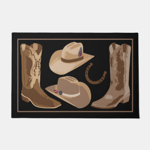 Paillasson Botte Brown noire Casquette en fer à cheval