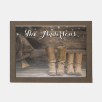 Bottes de cowboy de l'Ouest Grotte rustique