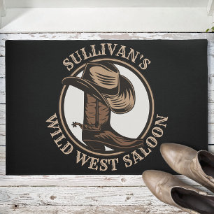 Paillasson Bottes de cowboy Occidentales Wild West personnali