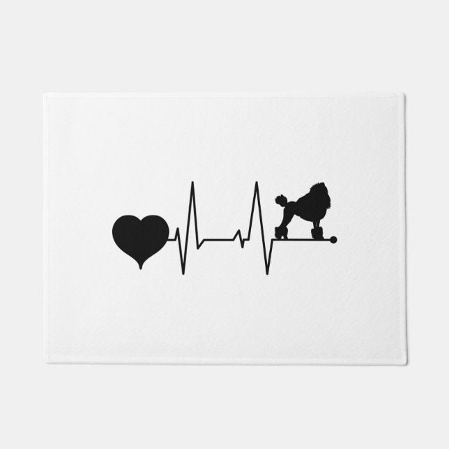 Paillasson Bouton de coeur Black Standard (Devant)
