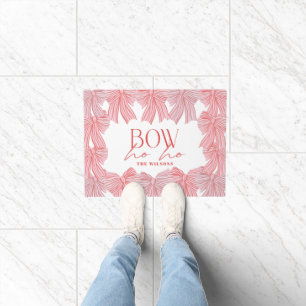 Paillasson Bow Ho Ho Red & Rose Bows Noël