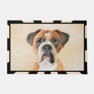 Paillasson Boxer Dog Peinture Non Décroché Art animal origina