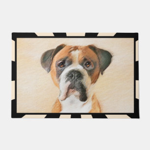 Paillasson Boxer Dog Peinture Non Décroché Art animal origina