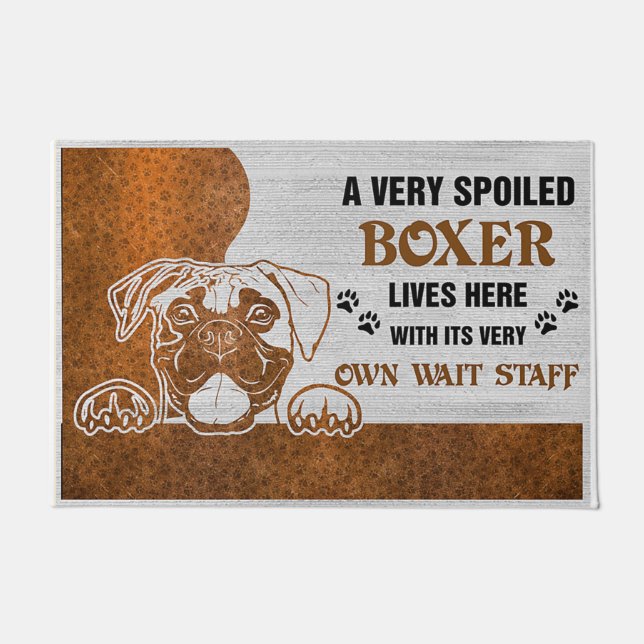 Paillasson Boxers Welcome Mat | Perfect Gift for Dog Owner (Devant)