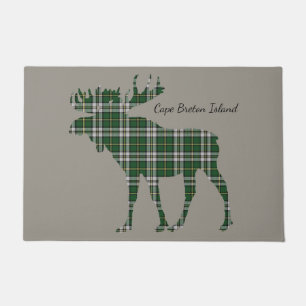 Paillasson breton de tartan d'orignaux de cap