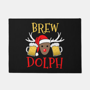 Paillasson Brewdolph - Drôle Reindeer Bière cadeau de Noël