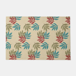 Paillasson Brochures en couleur vert, Turquoise, rouge