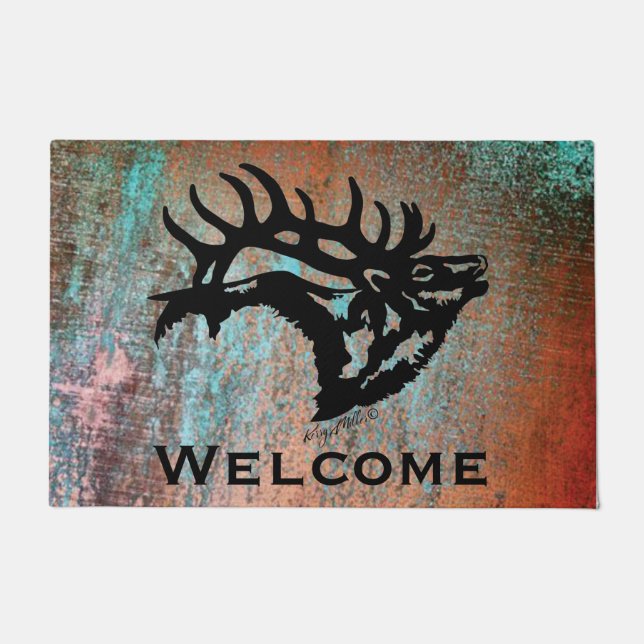 Paillasson Brouillonnement Bull Elk (Devant)