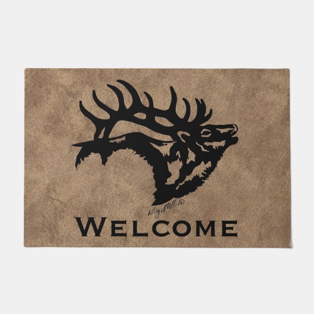 Paillasson Brouillonnement Bull Elk (Devant)