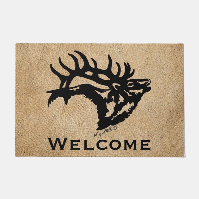 Paillasson Brouillonnement Bull Elk (Devant)