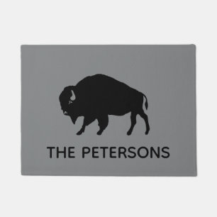 Paillasson Buffalo Silhouette de bienvenue personnalisé