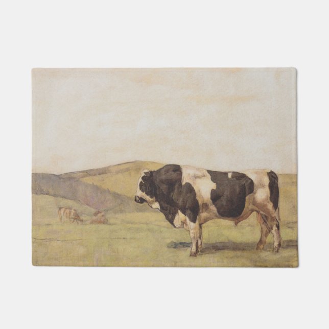 Paillasson Bull dans un paysage suisse (par Ferdinand Hodler) (Devant)