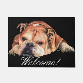 Paillasson Bulldog anglais, Bienvenue