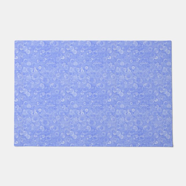Paillasson Bulles Bleues Et Blanches (Devant)