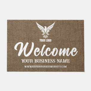 Paillasson Burlap Business Company Corporate Custom Logo
