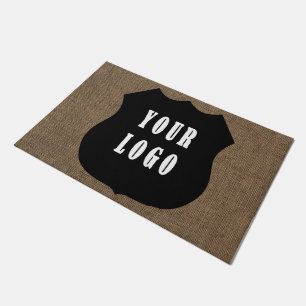 Paillasson Burlap Custom Logo Entreprise Entreprise Entrepris