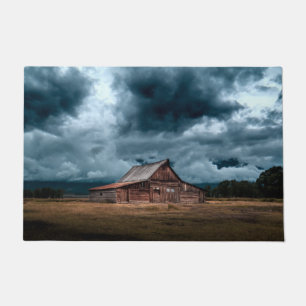 Paillasson Cabine rural pendant la tempête