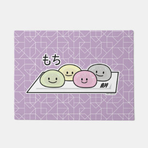 Paillasson Câble de riz à la crème glacée Cute Mochi Thé vert