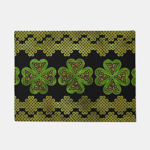 Paillasson Cabot à quatre feuilles Shamrock à Triquetra