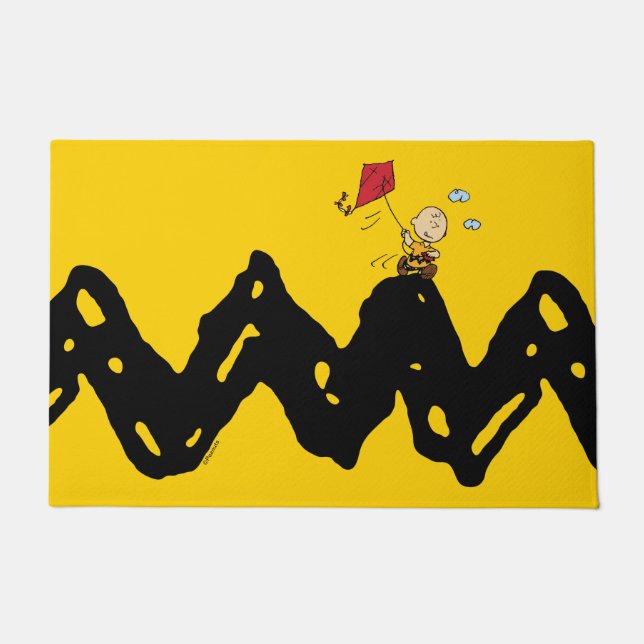 Paillasson cacahuètes | Charlie Brown volant Kite (Devant)