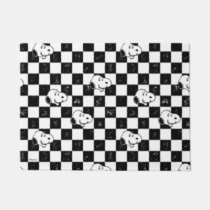 Paillasson cacahuètes Drapeau À damiers Snoopy
