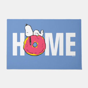 Paillasson cacahuètes   Snoopy Donut rose