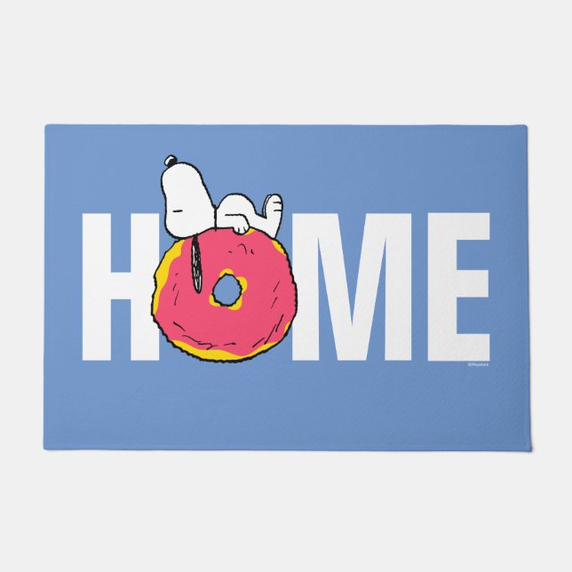 Paillasson cacahuètes | Snoopy Donut rose (Devant)
