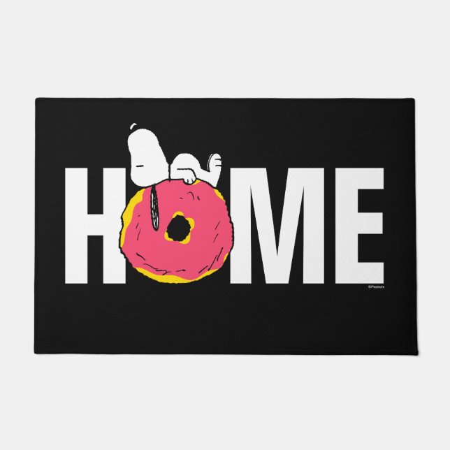 Paillasson cacahuètes | Snoopy Donut rose (Devant)