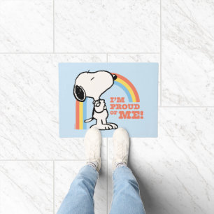 Paillasson cacahuètes Snoopy Je suis fier de moi