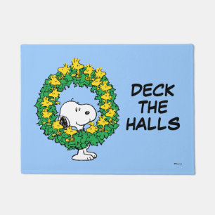 Paillasson cacahuètes   Snoopy & Woodstock Chemise de Noël