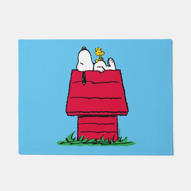 Paillasson cacahuètes | Snoopy & Woodstock Doghouse (Devant)