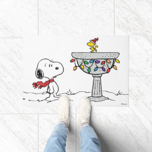 Paillasson cacahuètes   Snoopy & Woodstock Froid Birdbath