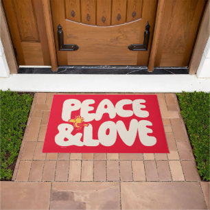 Paillasson cacahuètes Woodstock Peace & Love