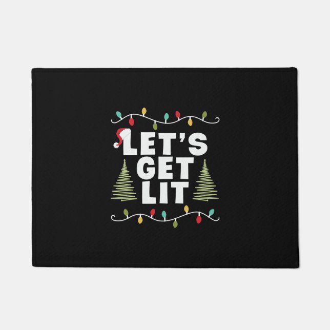 Paillasson Cadeau de Noël : Lit (Devant)