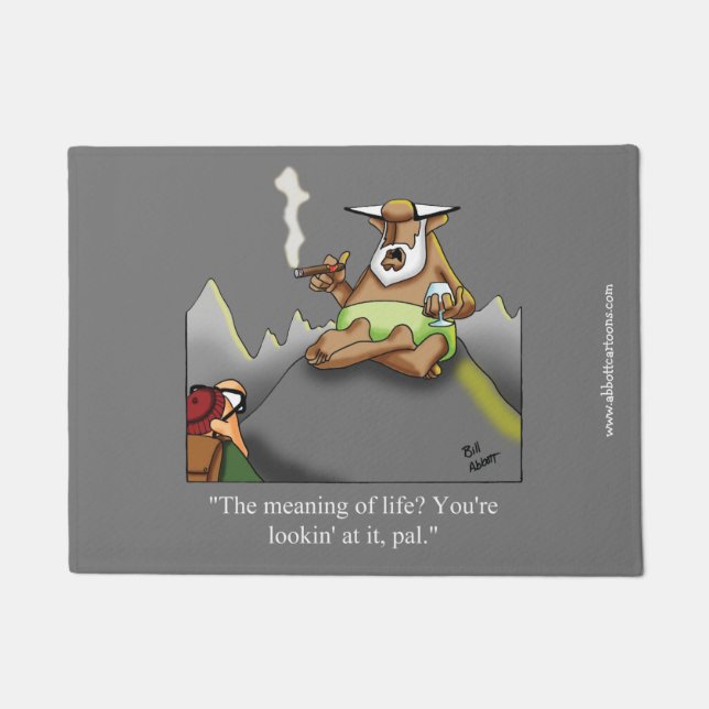 Paillasson Cadeau de porte d'Humour de retraite (Devant)