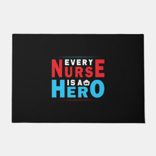 Paillasson Cadeau infirmière   Chaque Infirmière Est Un Héros