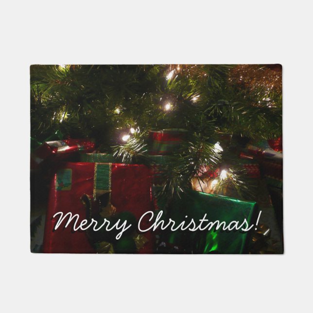 Paillasson Cadeaux sous l'arbre Noël (Devant)