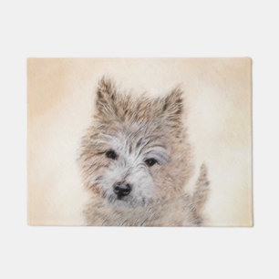 Paillasson Cairn Terrier Peinture Chiot - Art Chien original