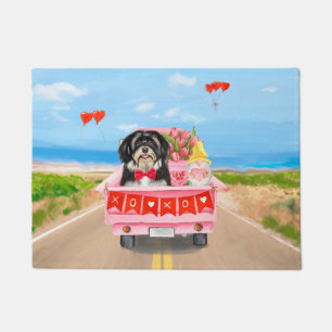 Paillasson Camion de la Saint-Valentin pour chien Havanese