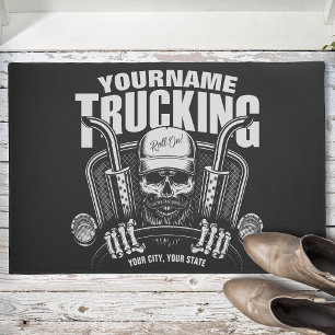 Paillasson Camionnage personnalisé Camionneur de crâne Camion