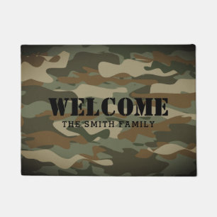 Paillasson Camouflage militaire camo de l'armée verte accueil