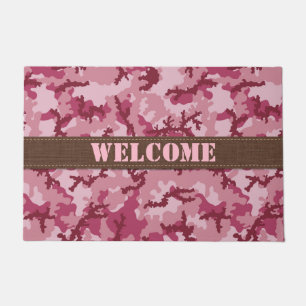 Paillasson Camouflage rose