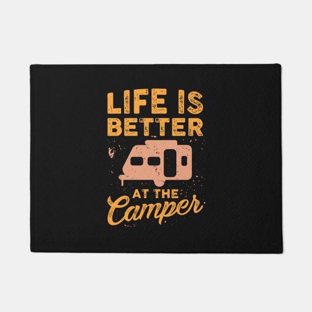 Paillasson Camping - La Vie Est Meilleure Au Camper (Devant)