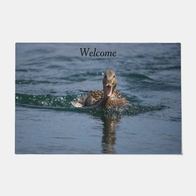 Paillasson Canard avec bec ouvert (Devant)