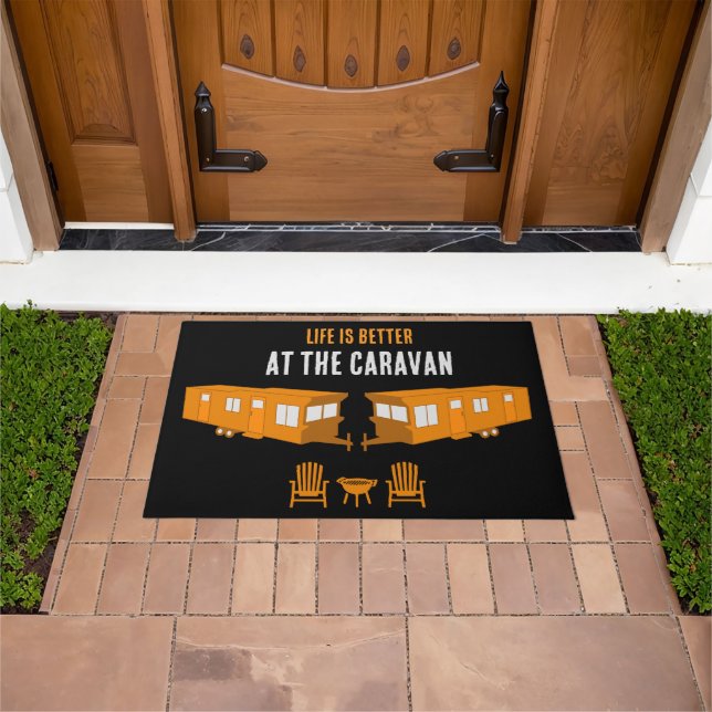 Paillasson Caravane statique cadeau maison (De plein air)